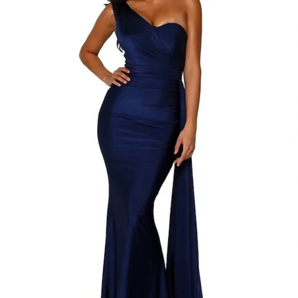 bodycon trumpet dress Overlay Bodycon Ink Blue Trumpet Long Sleeves Mother Of The Bride Dress